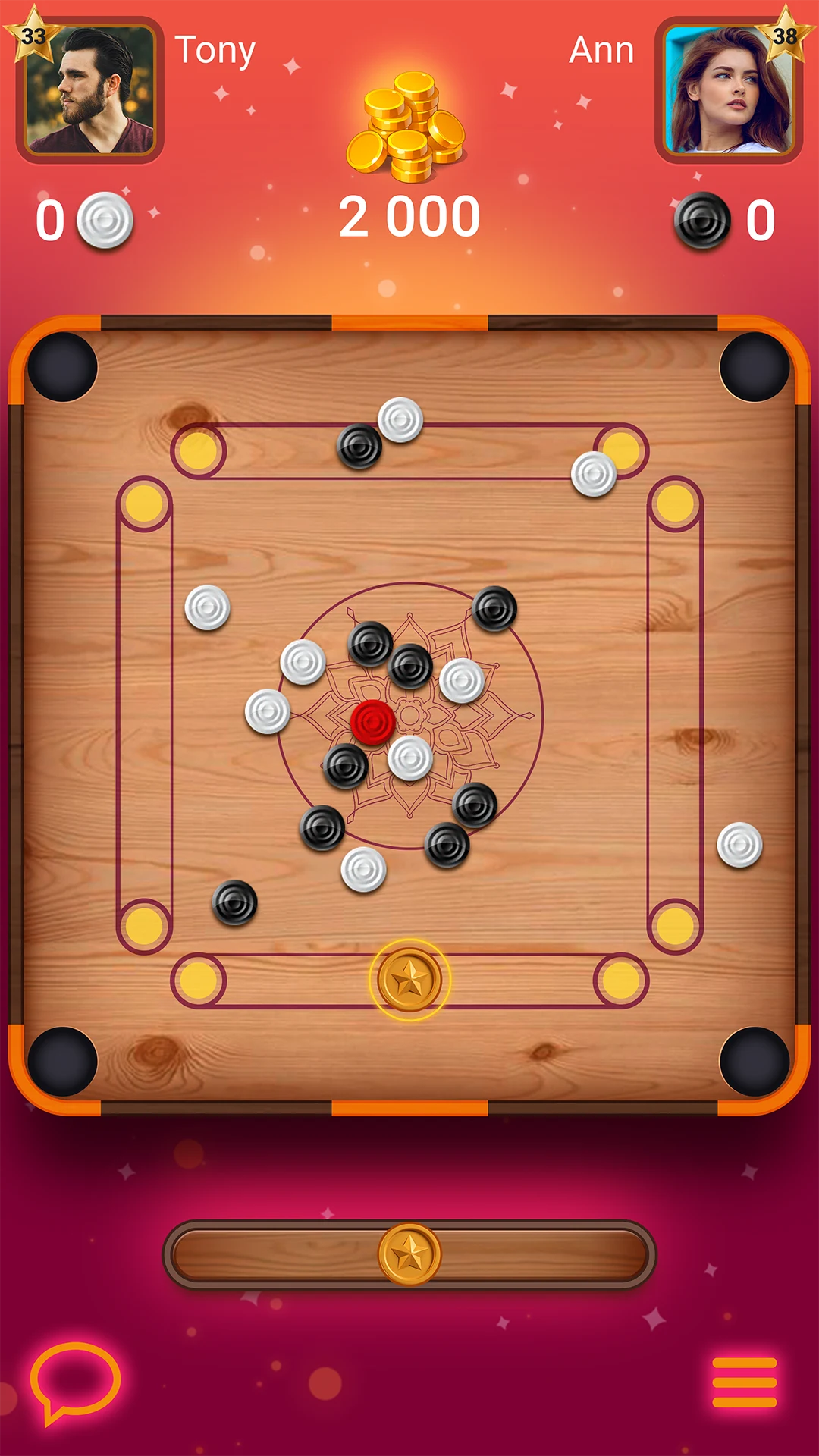 Lure Carrom - Meet friends screenshot