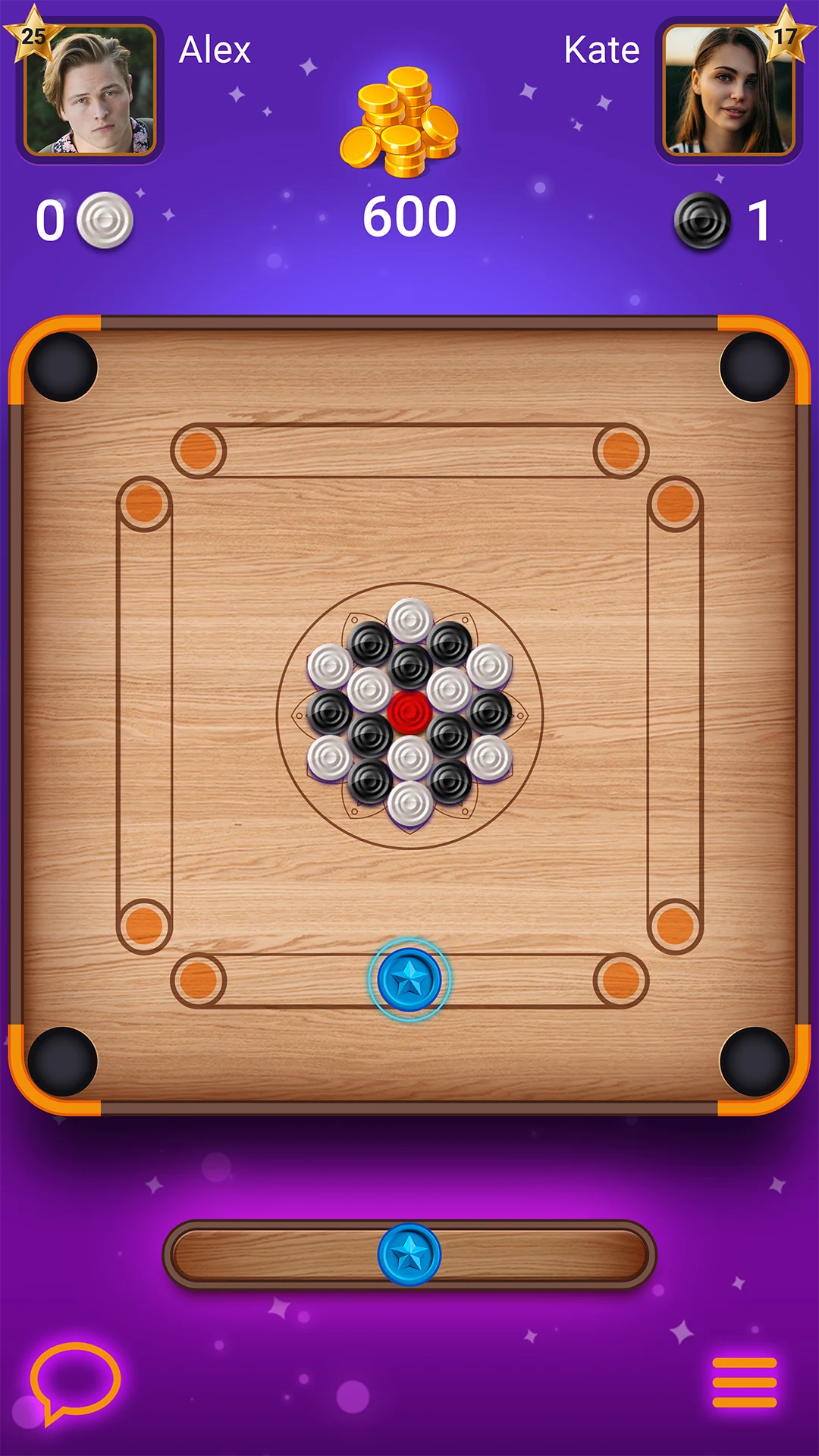 Lure Carrom - Meet friends screenshot