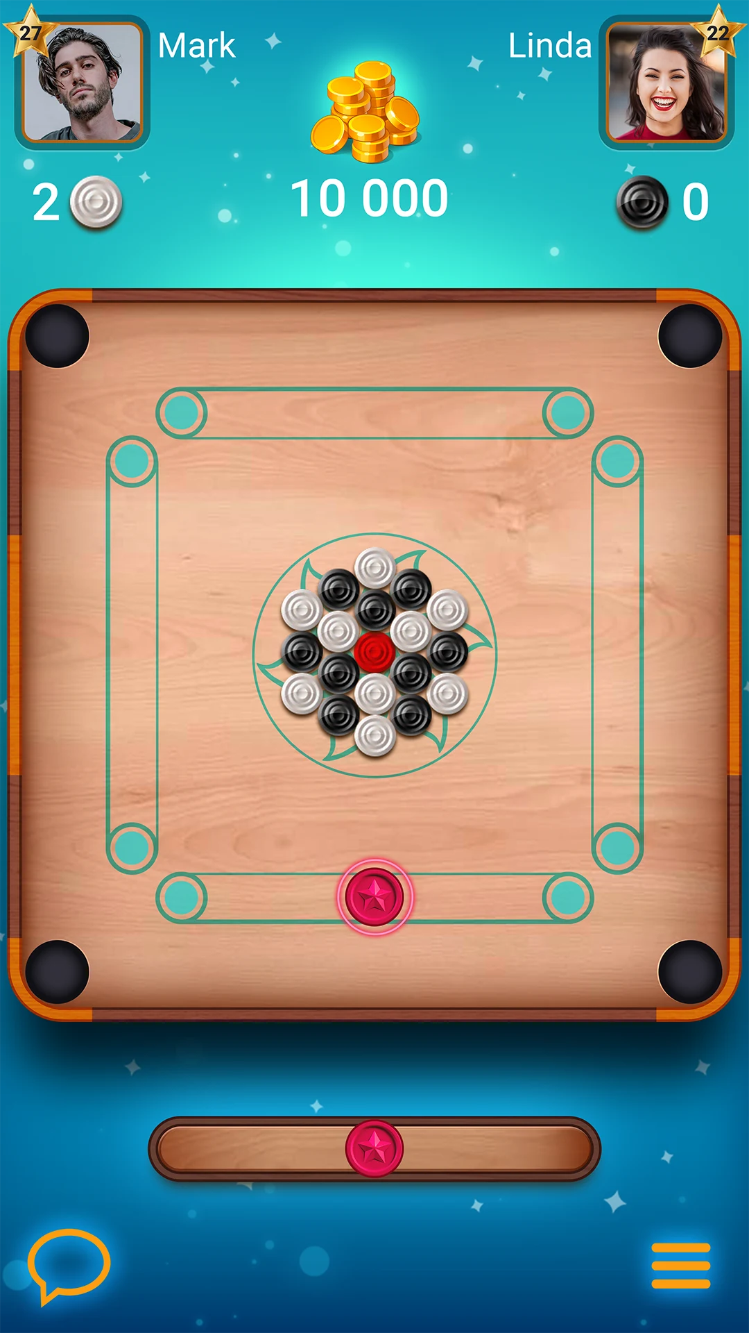 Lure Carrom - Meet friends screenshot